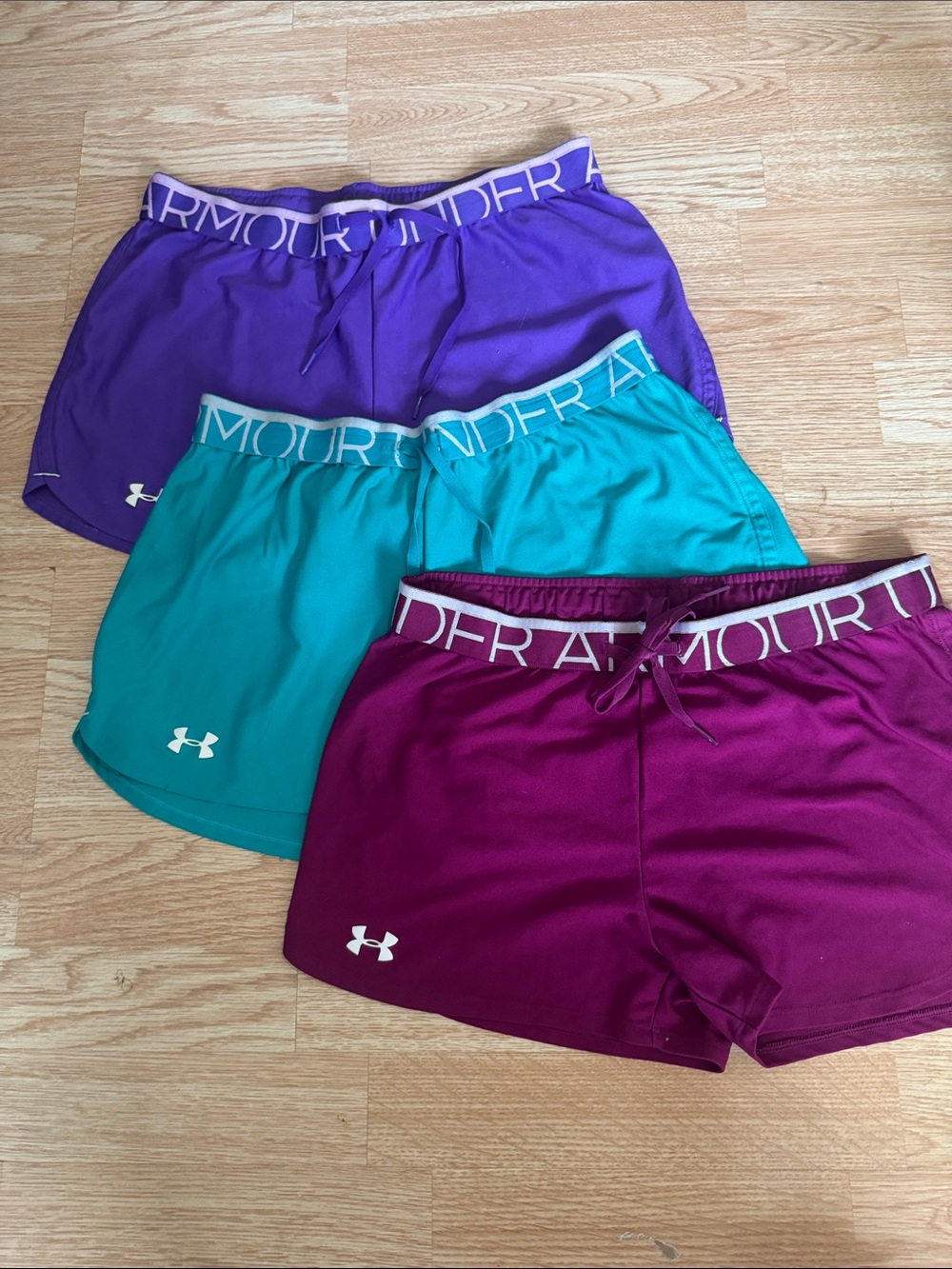 Under Armour Women's Athletic Shorts - Teal, Purple, Plum